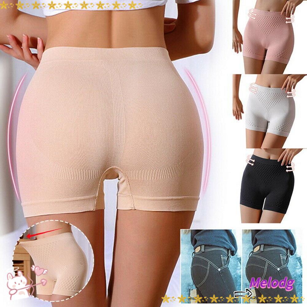 MELODG Quần Sooc Lưng Cao Chất Liệu Co Giãn Thoáng Khí Thời Trang Quyến Rũ Cho Nữ