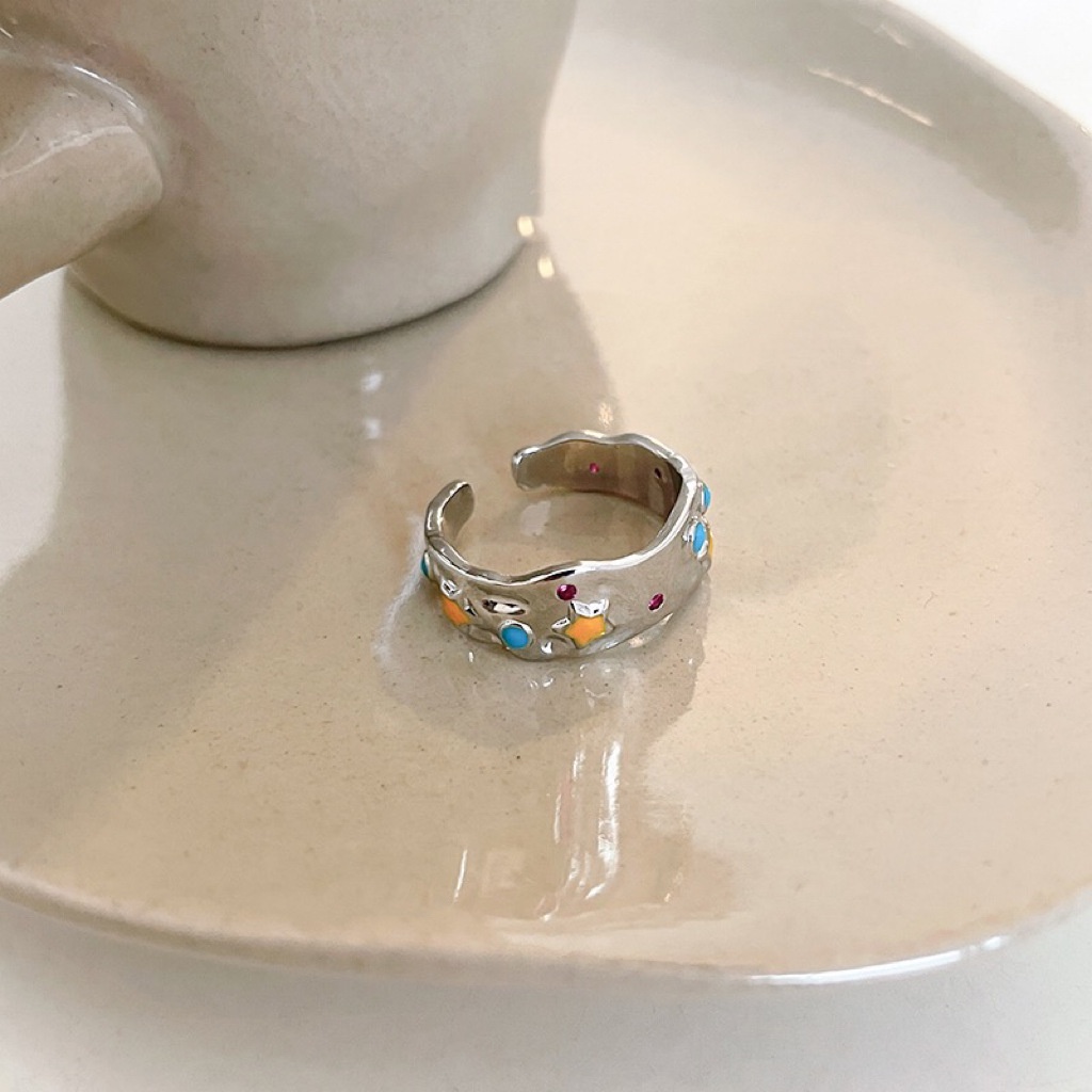 Nhẫn Hở Màu Sắc Thời Trang Cá Tính Dành Cho Nữ