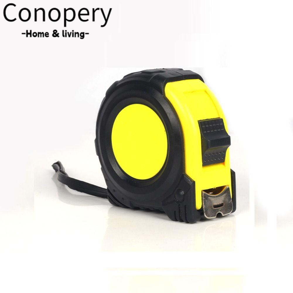 CONOPERY Cuộn Thước Dây Bằng Thép Màu Vàng Và Đen Độ Chính Xác Cao Dài 5M Chống Rơi Tiện Dụng DIY