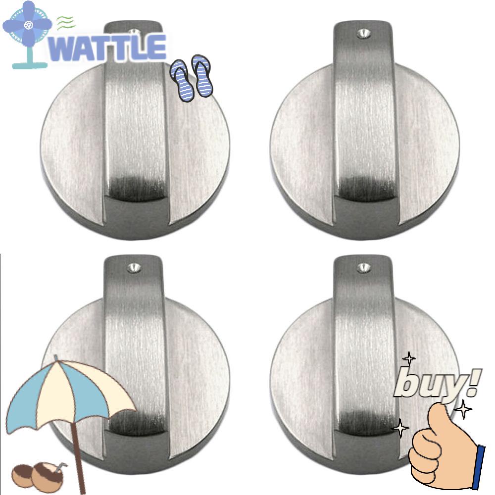 WTTLE 2 Nút Vặn Điều Khiển Bếp Ga Bằng Hợp Kim Kẽm 6mm / 8mm