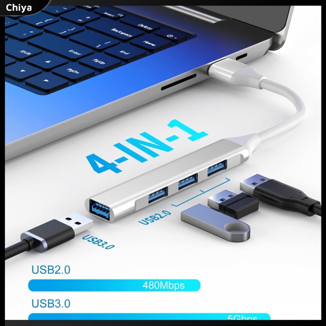 Bộ Chia 4 Cổng USB 3.0 5V / 1.5A Tốc Độ Cao 5Gbps USB3.0 Cho Ổ Đĩa Flash Máy Tính
