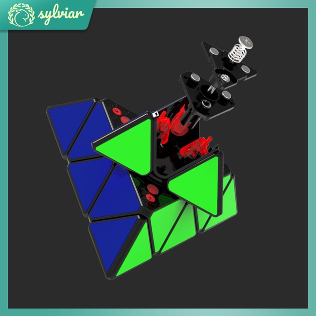 Khối Rubik Hình Kim Tự Tháp 3x3x3 QiYi XMD Từ Tính Đồ Chơi Giáo Dục Cho Bé