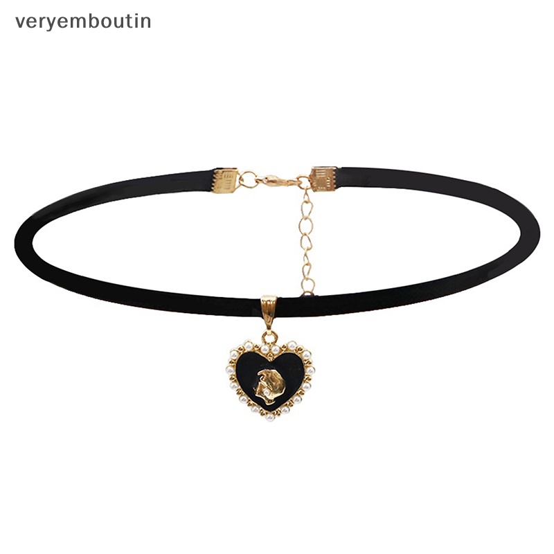 Vòng Cổ Choker Da PU Màu Đen Phong Cách Gothic Cho Nữ