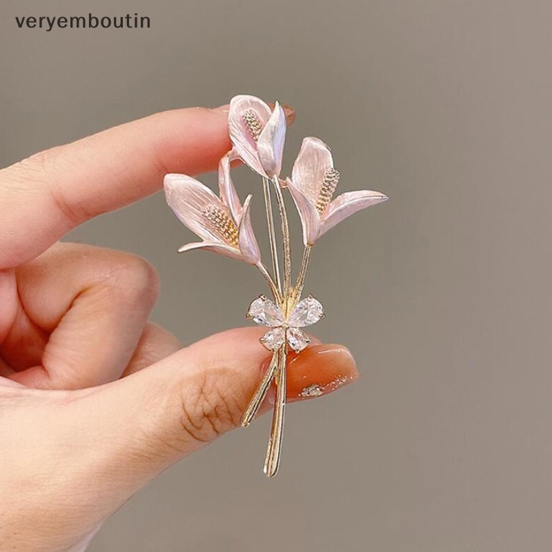 Ghim Cài Áo Hình Hoa Đính Đá Pha Lê Lớn Thời Trang Cho Nữ