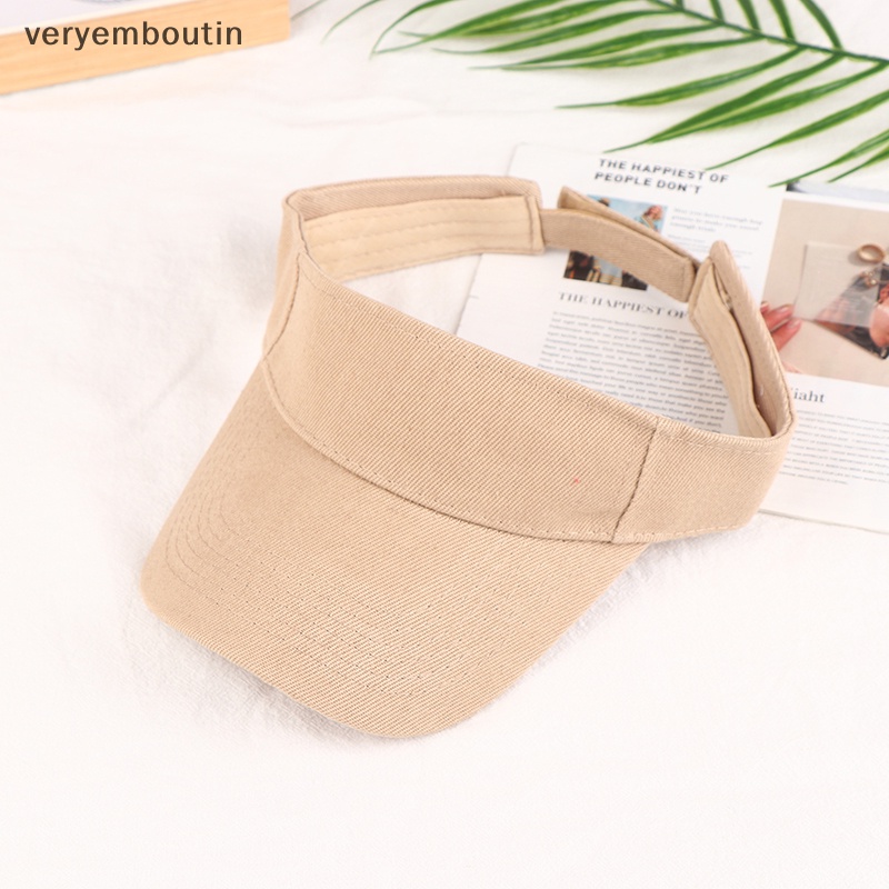 1 Mũ Lưỡi Trai Hở Chóp Thoáng Khí Chống Tia UV Màu Trơn Thời Trang Mùa Hè