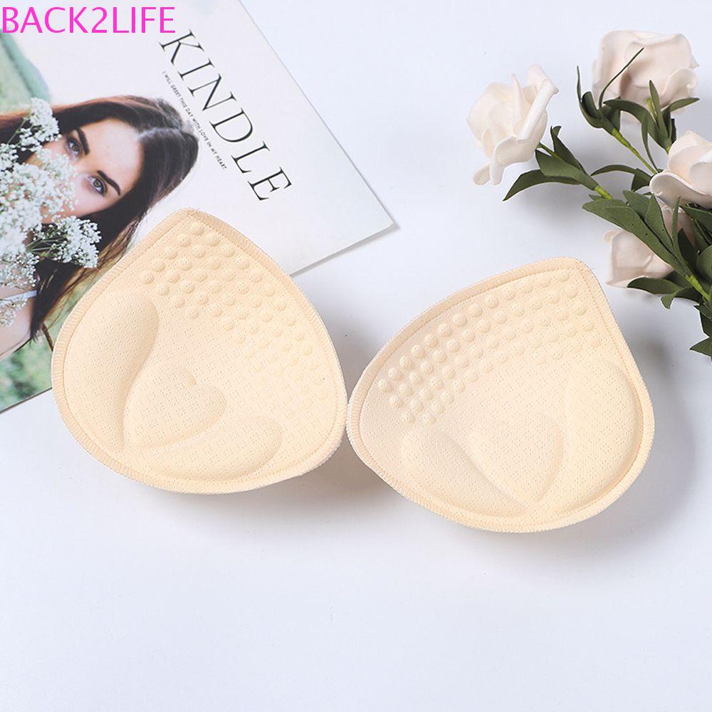 BACK2LIFE Đệm Chèn Ngực Mềm Mại Hình Giọt Nước Có Thể Tái Sử Dụng