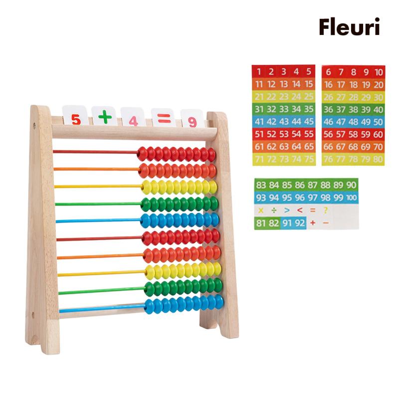Đồ chơi trẻ em Bàn Tính Bằng Gỗ Nhiều Màu Sắc Giáo Dục Sớm Cho Bé Mẫu Giáo