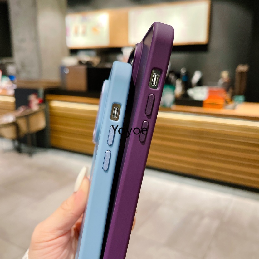 Ốp Điện Thoại TPU Chống Sốc Mặt Nhám Kèm Móc Xỏ Ngón Nam Châm Thời Trang Cho iPhone 14 13 12 11 Pro Max