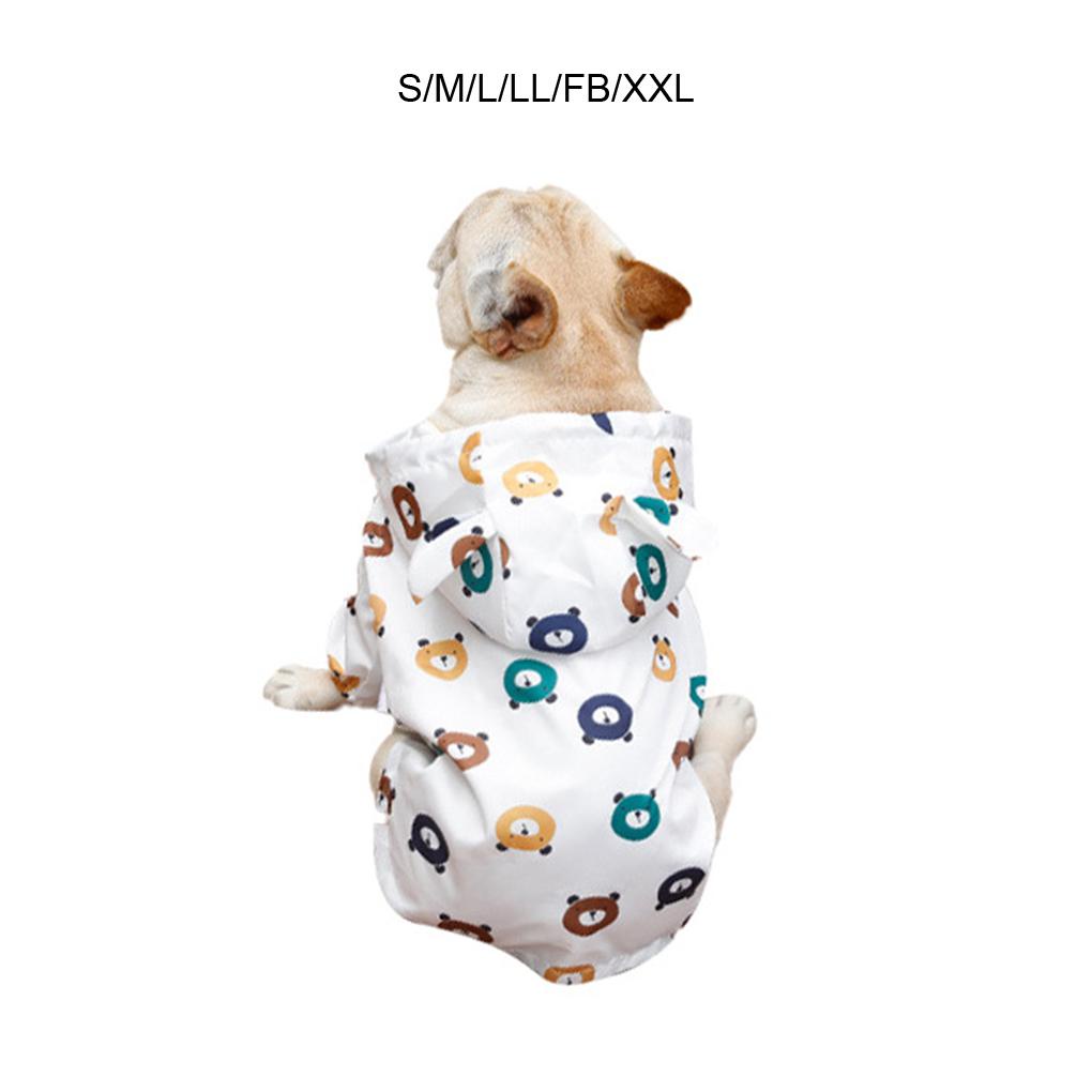 Áo Mưa Polyester Phối Lưới Thoáng Khí Chống Thấm Nước Thoải Mái Dễ Lau Chùi Cho Thú Cưng