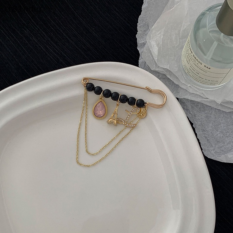 Rt Ghim Cài Áo Hình Hoa Trà Đính Hạt Ngọc Trai Lớn Chống Ánh Sáng Phối Tua Rua Trang Trí Quần Áo Nữ n