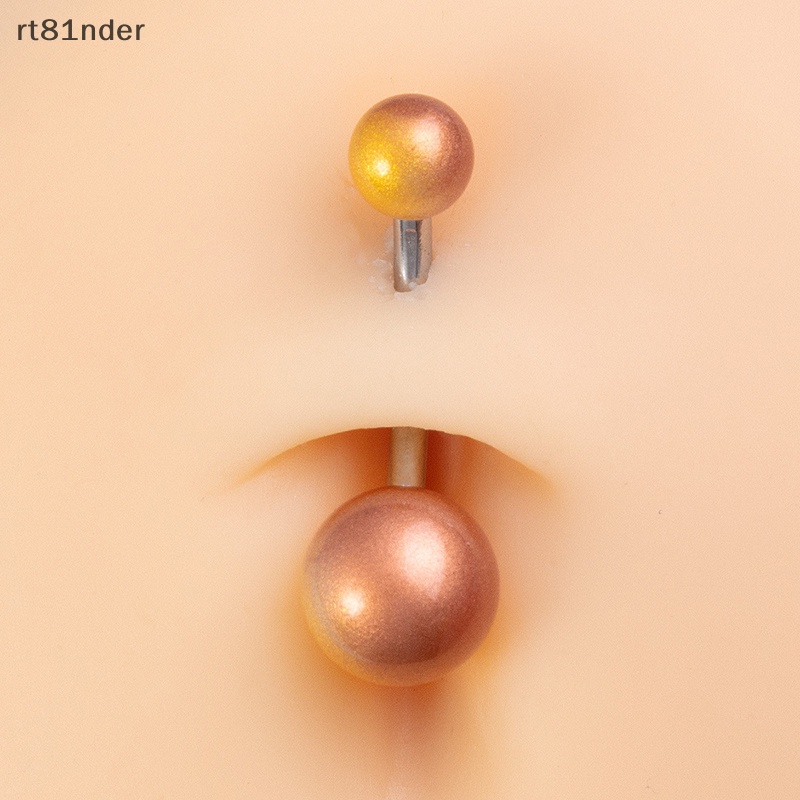 Rt Set 5 Khuyên Rốn Bằng Thép Không Gỉ Acrylic Sơn Hình Sáng Tạo Gợi Cảm Hợp Thời Trang n