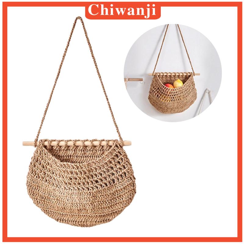 Giỏ Lưới Đựng Trái Cây / Bánh Mì / Tỏi Treo Tường Tiện Dụng