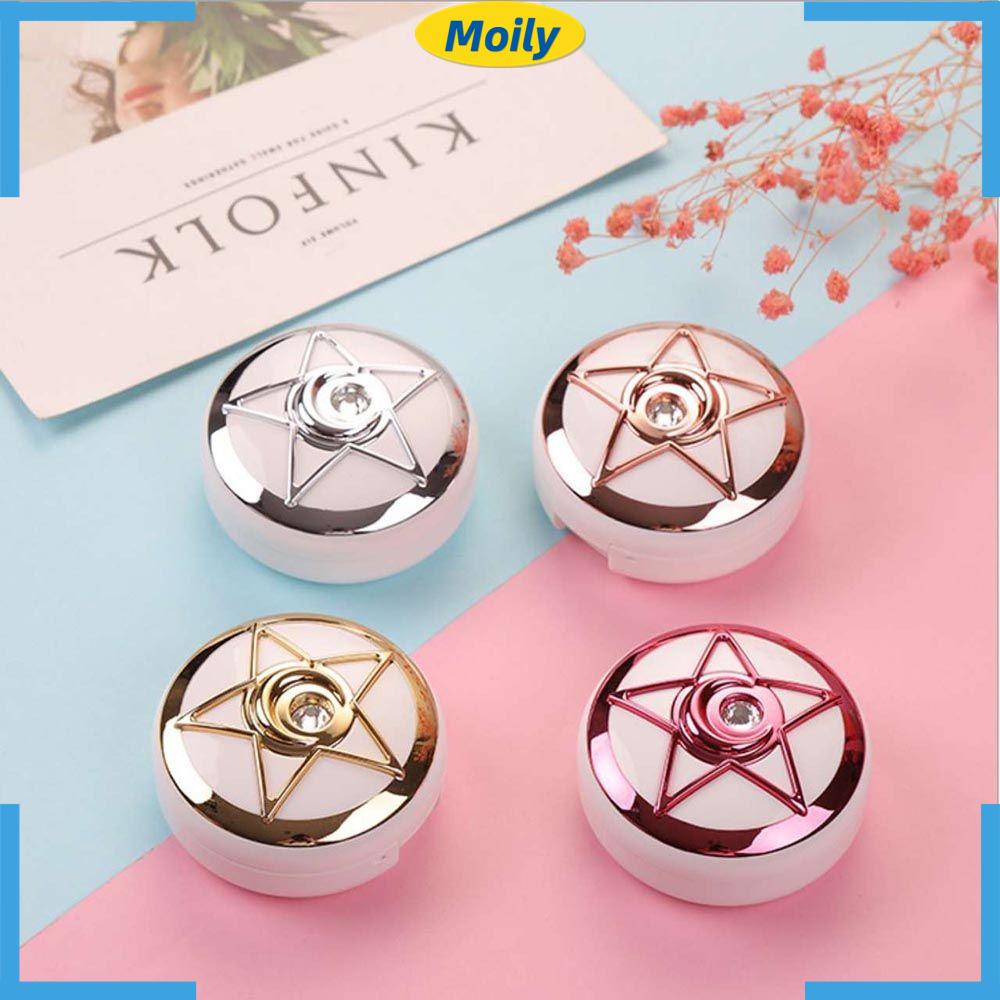 MOILYVN Hộp Đựng Kính Áp Tròng Kiểu Dáng Cổ Điển ​ Hộp Đựng Đồ Họa Tiết Ngôi Sao Xinh Xắn