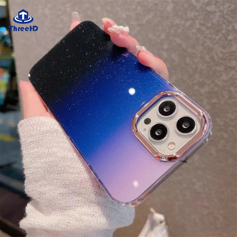 Ốp Điện Thoại TPU Mềm Mạ Kim Loại Sáng Bóng Bảo Vệ Ống Kính Máy Ảnh Cho IPhone 14 13 12 11 Pro Max