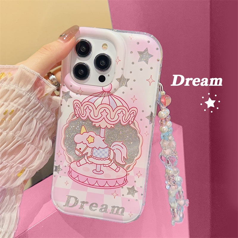 Ốp Điện Thoại In Chữ Merry-go-round Phantom Cho iphone15 / 14promax / 13 / 12 / 11 / XR / XS / X / XSMAX / 7 / 8PLUS