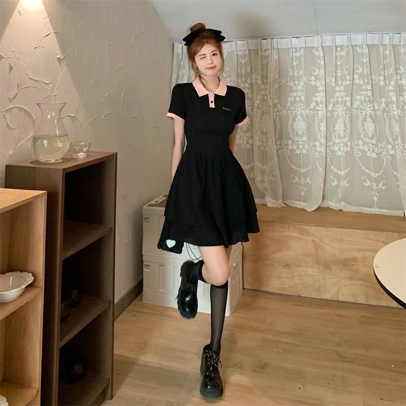 Đầm Polo Thắt Nơ Eo Phong Cách Mới Mùa Hè