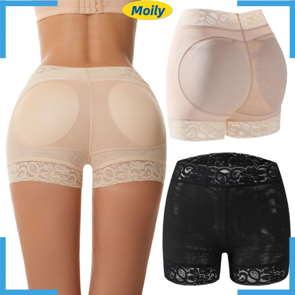 MOILYVN Quần Lót Ren Nâng Mông Mặc Hàng Ngày Màu Đen Mượt Mà Cho Nữ