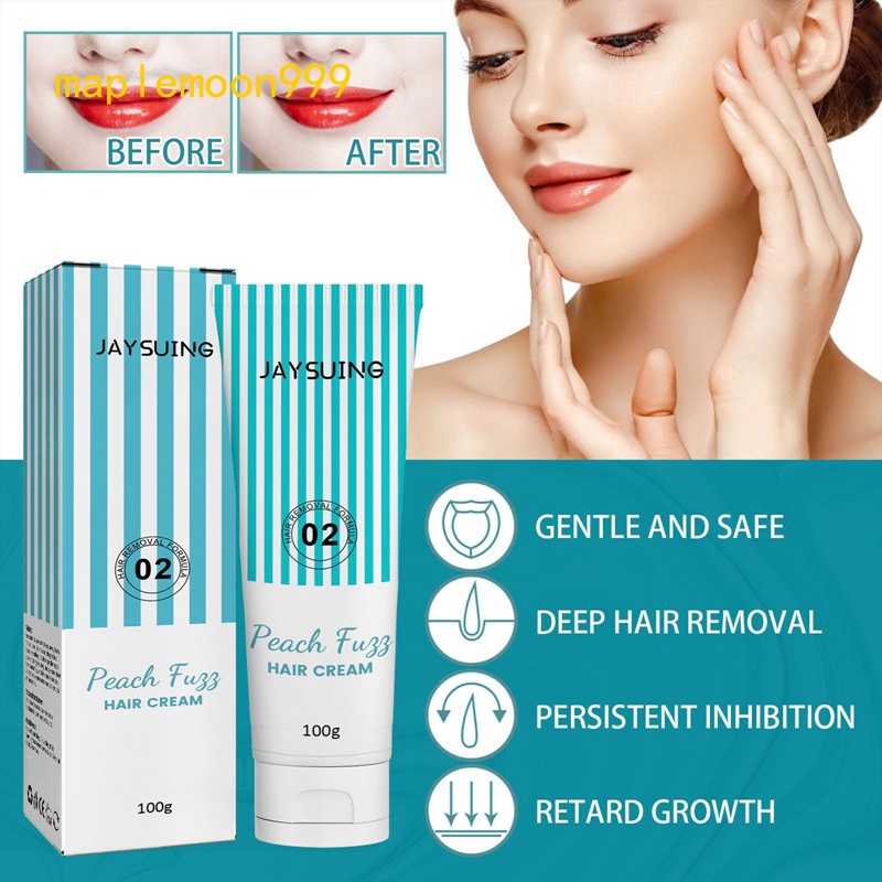 Kem Tẩy Lông Mặt / Môi Không Gây Kích Ứng 100g