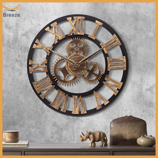 Đồng Hồ Treo Tường Bằng Gỗ Không Gây Tiếng Ồn