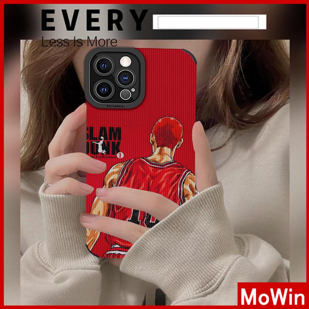 Ốp lưng iPhone 14 Pro Max Ốp Da Học Sinh Da Lộn Ốp Mềm Chống Sốc Bảo Vệ Anime Cổ Điển Cậu Bé Bóng Rổ Tóc Đỏ Tương thích với iPhone 13 Pro max 12 Pro max 11 xr xs 7