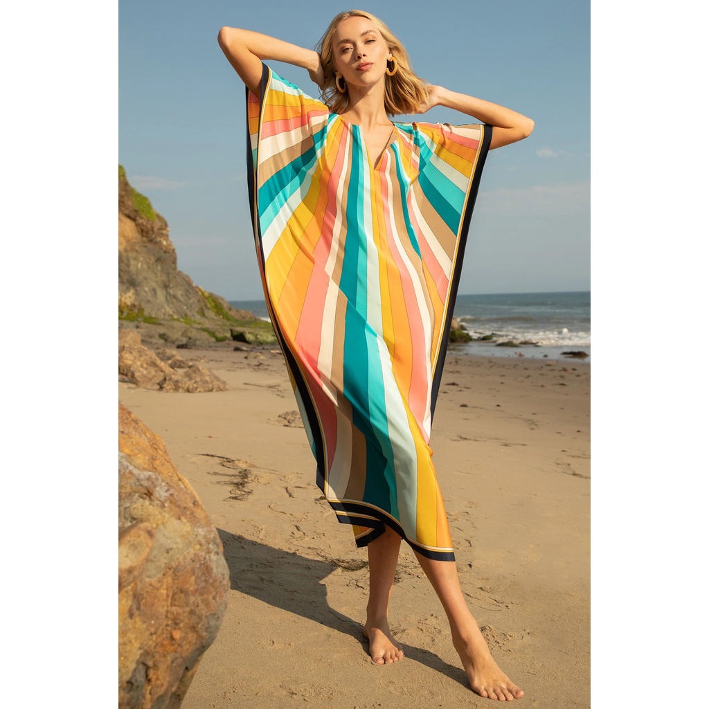 Đầm Maxi Che Phủ Toàn Diện In Họa Tiết Phong Cách Bohemian Đi Biển Cho Nữ Giao Hàng Từ Nhà Máy Dropshipping