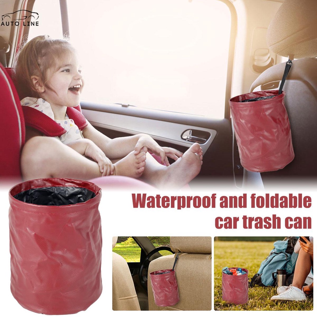 Thùng Rác Chống Thấm Nước Có Thể Gấp Gọn Tiện Dụng Cho Xe Hơi / Văn Phòng / Cửa Hàng Shopcyc64