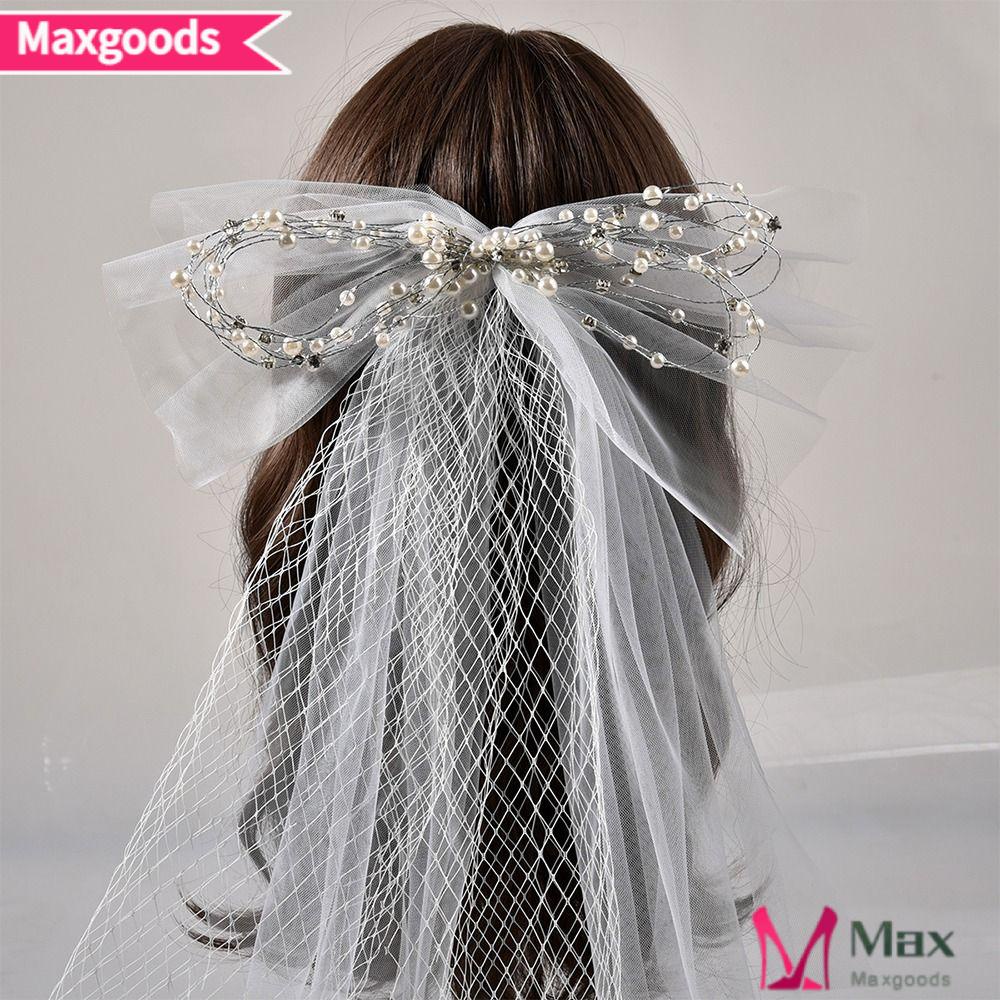 MAXG Mạng Che Mặt Hình Nơ Nhiều Màu Sắc Phong Cách Bohemian Dành Cho Cô Dâu