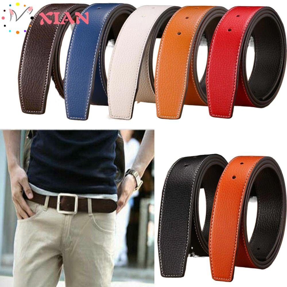 XIANTIN Thắt Lưng Da Không Khóa Thời Trang Sang Trọng Cho Nam