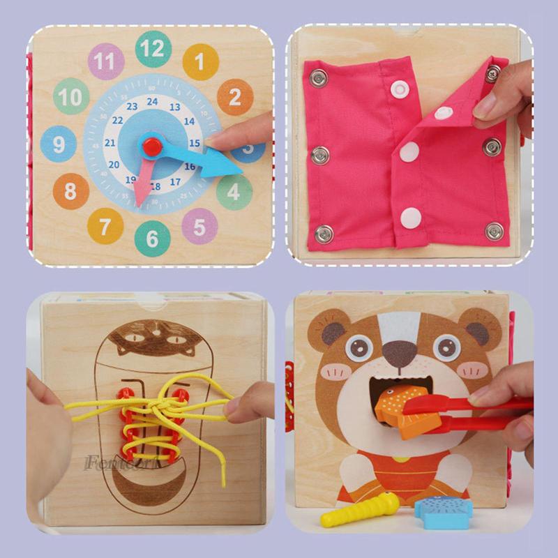 Bộ Đồ Chơi Bằng Gỗ 8 Trong 1 Theo Phương Pháp Montessori