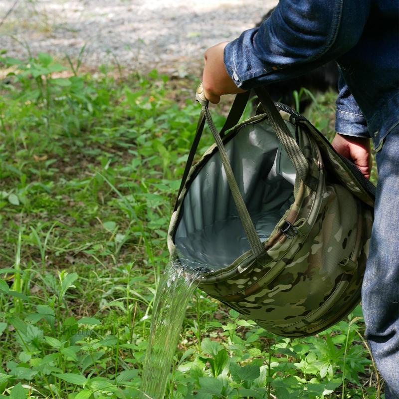 Thùng Đựng Rác Có Nắp Có Thể Tái Chế Tiện Dụng Khi Đi Cắm Trại