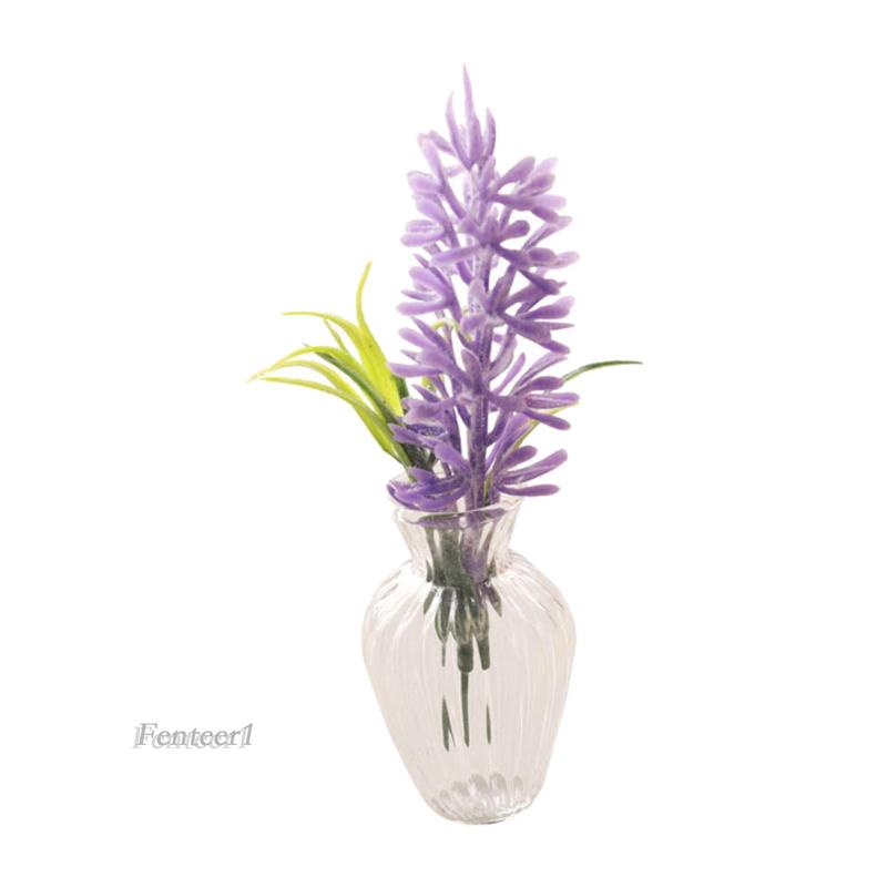 Bình Hoa Thủy Tinh Tỉ Lệ 1: 12 Dùng Trang Trí Nhà Búp Bê / Tiểu Cảnh / Chậu Hoa Cảnh