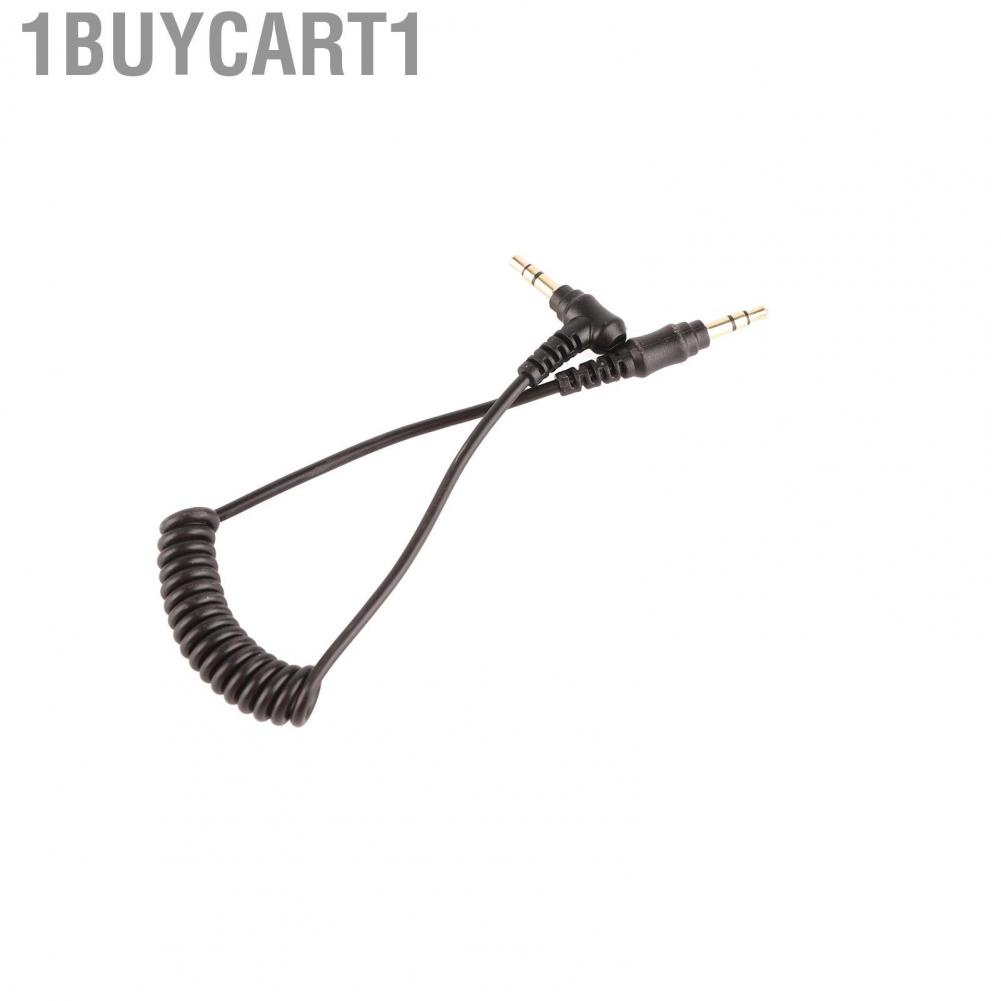1buycart1 3.5mm TRS‑TRS Audio Cable for Connecting Microphone &amp;  Spring Adapter Wire