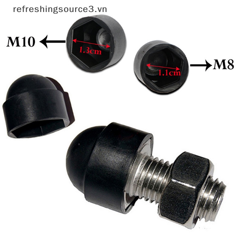 Bộ 10 Ốc Vít Lục Giác M8 M10 Bằng Nhựa Chuyên Dụng Cho Xe Hơi