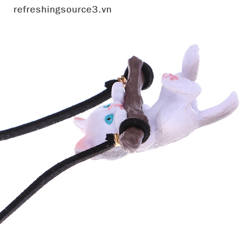 Dây Treo Trang Trí Nội Thất Xe Hơi Hình Chú Mèo Nhánh Cây Dễ Thương REFRE3 3.vn}
