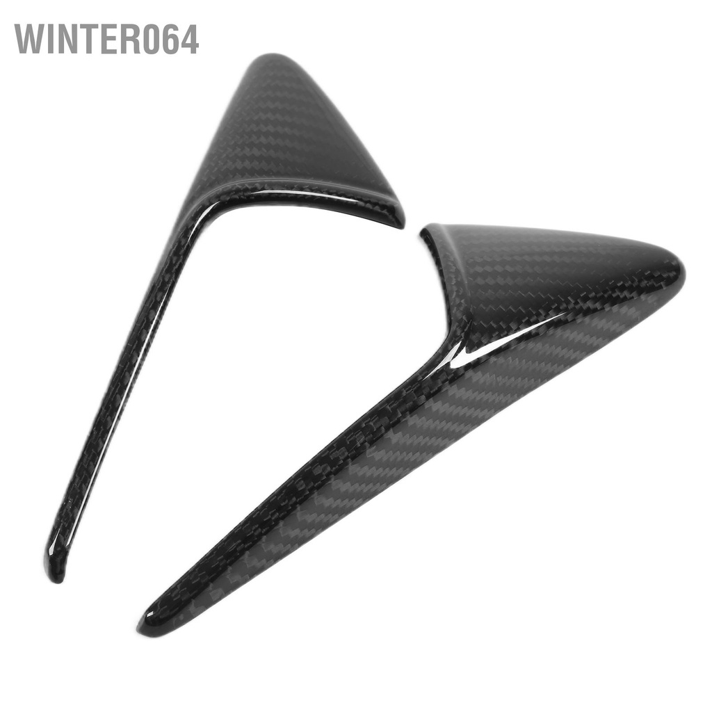 Winter064 1 Camera Bên Lỗ Thông Hơi Bao Viền Sợi Carbon Trang Trí Thay Thế Cho Mẫu Tesla Model 3 Y