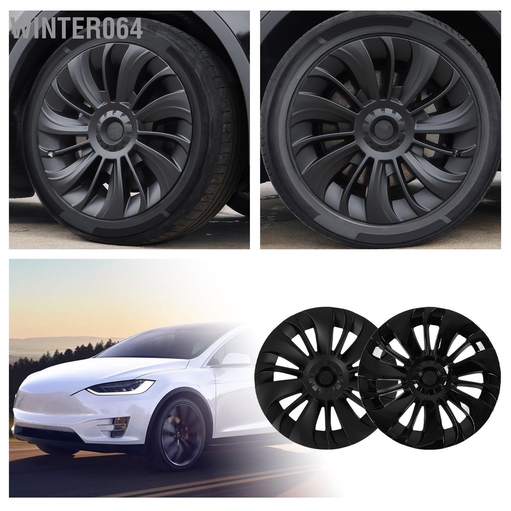 Winter064 4 19 Inch Hubcap Bất Đối Xứng Thiết Kế Bánh Xe Hub Cap Thay Thế Cho Mẫu Tesla Model Y 2020 Đến 2023