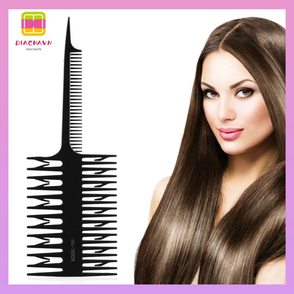 DIACHAVN Lược Nhuộm Tóc Highlight Hình Xương Cá DIY
