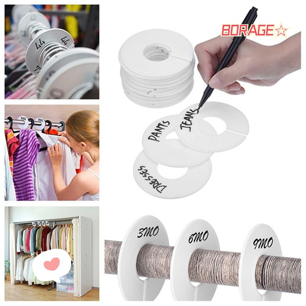 BORAG Set 5 / 10 Móc Treo Quần Áo handmade Hình Tròn Tiện Lợi