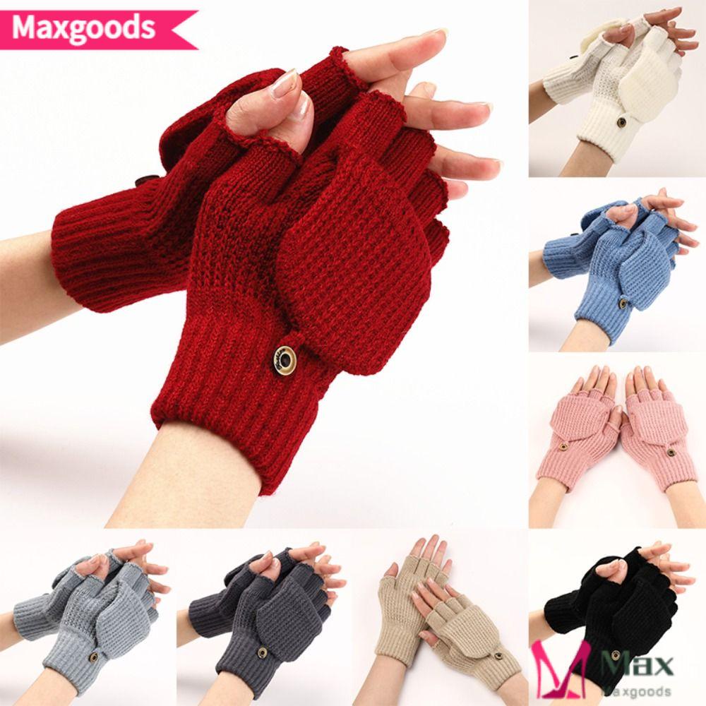 MAXG 1 Đôi Găng Tay Hở Ngón Chống Gió Màu Sắc Thời Trang