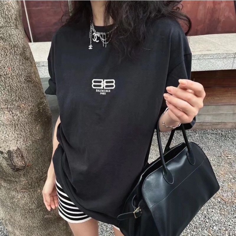 Áo Thun Tay Ngắn In Chữ Lấp Lánh Cho Nam Và Nữ