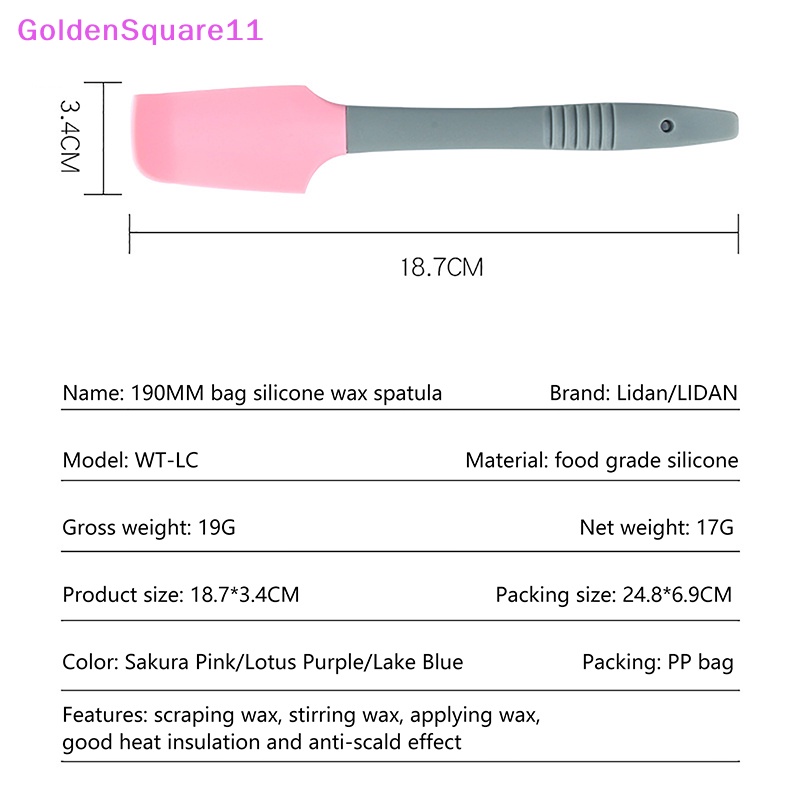 Que Phết Sáp Tẩy Lông Cơ Thể Bằng Silicon Không Cần Dùng Lại VN Màu Vàng Kim Có Thể Tái Sử Dụng