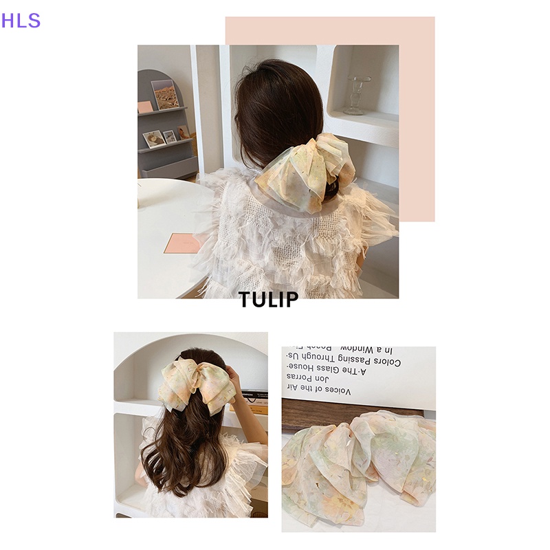 Kẹp Tóc Hoa Lớn Bằng Vải Chiffon Mềm Mại Thời Trang Cho Nữ