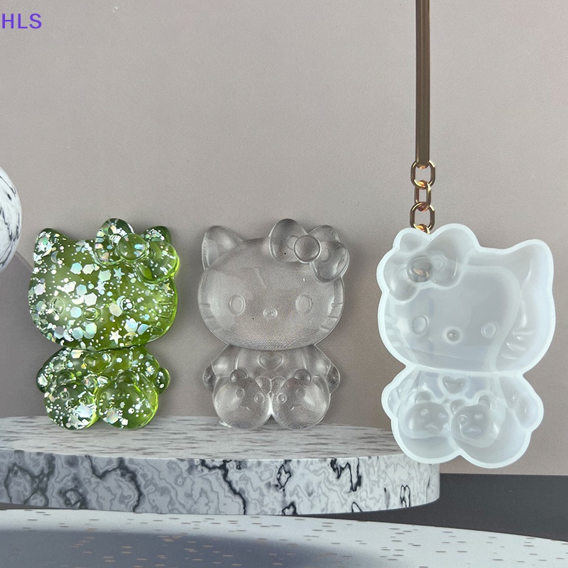 Khuôn Silicone Làm Trang Sức Thủ Công Hình Mèo Kitty