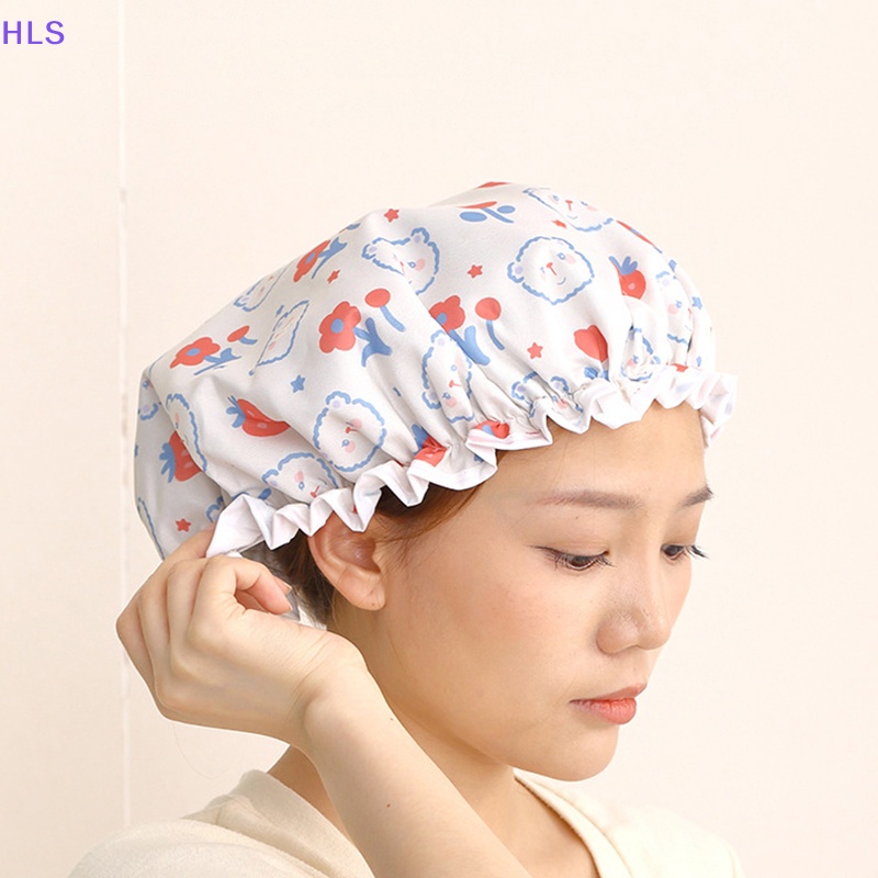 Mũ Trùm Tóc Hai Lớp Chống Thấm Nước Có Thể Giặt Lại Tiện Dụng