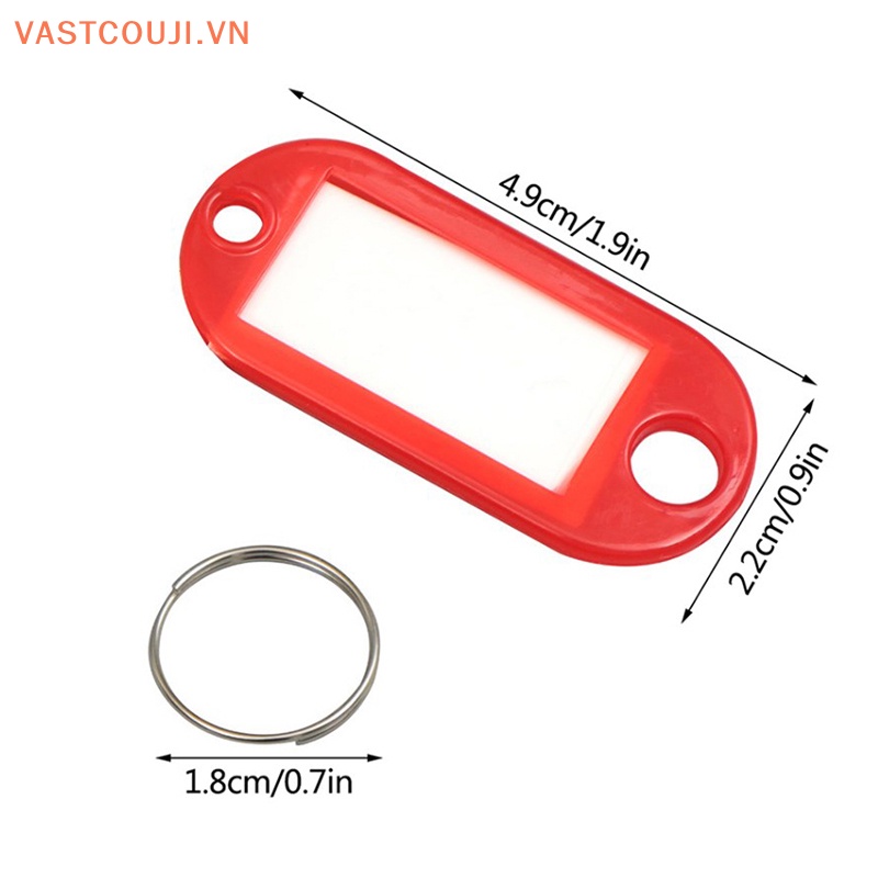 Set 30 Thẻ Tên Ghi Thông Tin Gắn Móc Khóa Tiện Dụng
