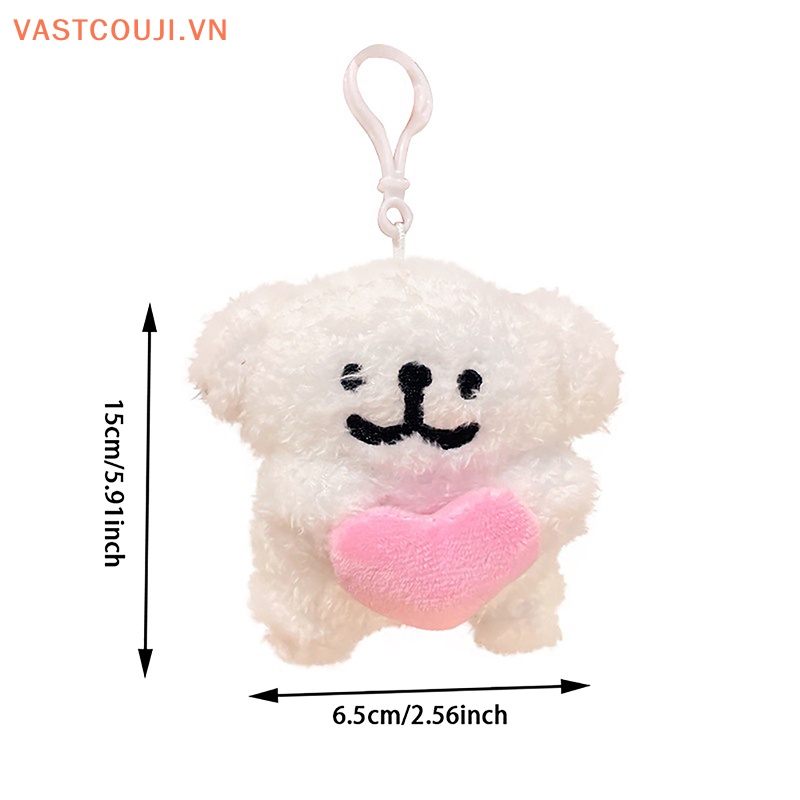 Móc Khóa Hình Chú Chó Nhồi Bông Đáng Yêu
