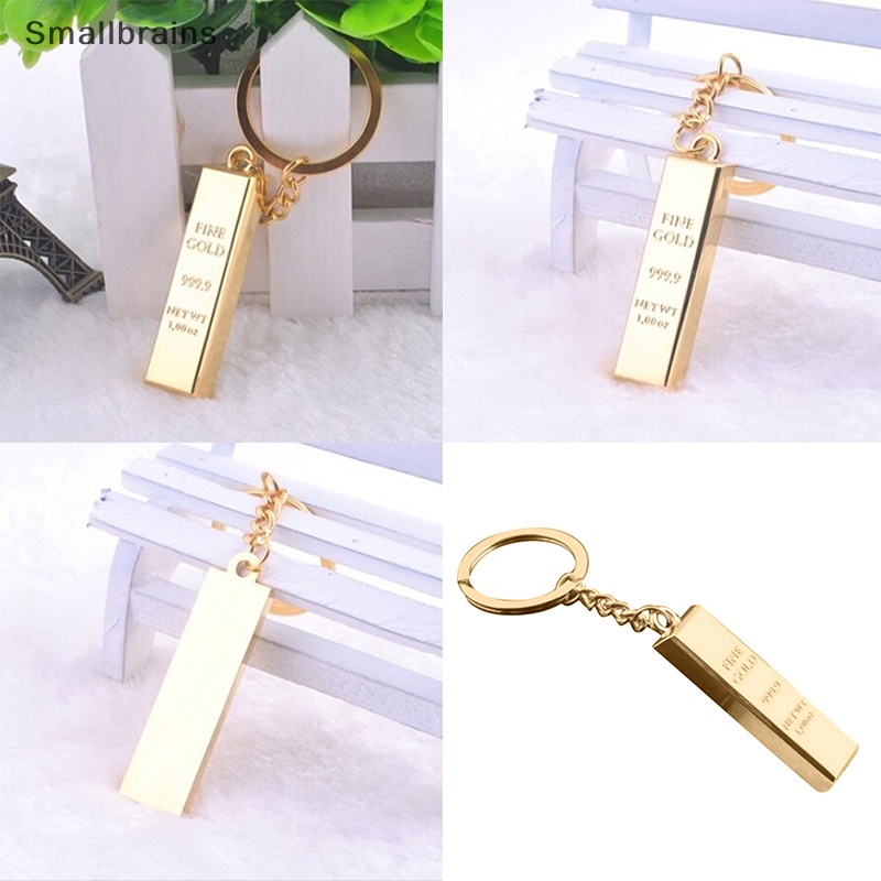 Smbr Thời Trang-Metal-Faux-Gold-Bar-Keychain BR
