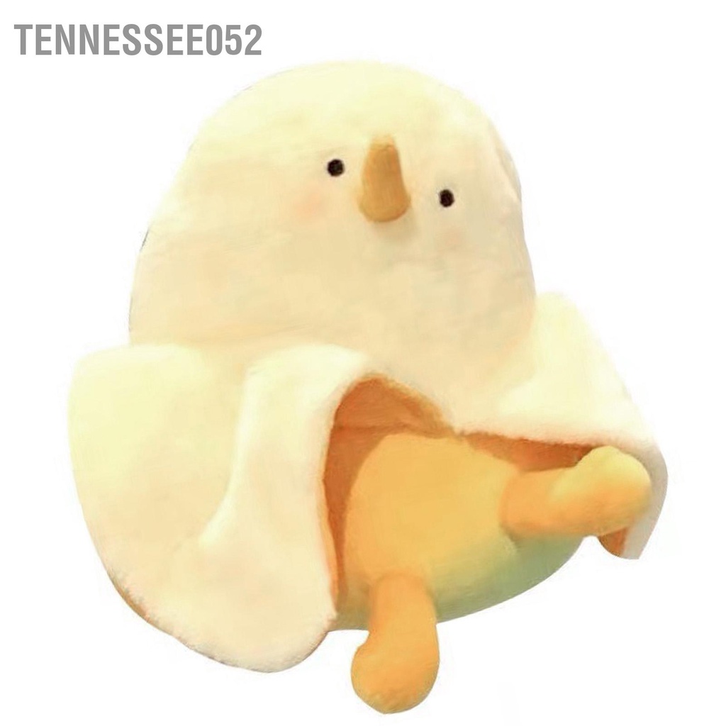 Tennessee052 Fluffy Chicken Đồ chơi sang trọng Phim hoạt hình Dễ thương Mềm mại Thoải mái Chick cho bạn đồng hành khi ngủ