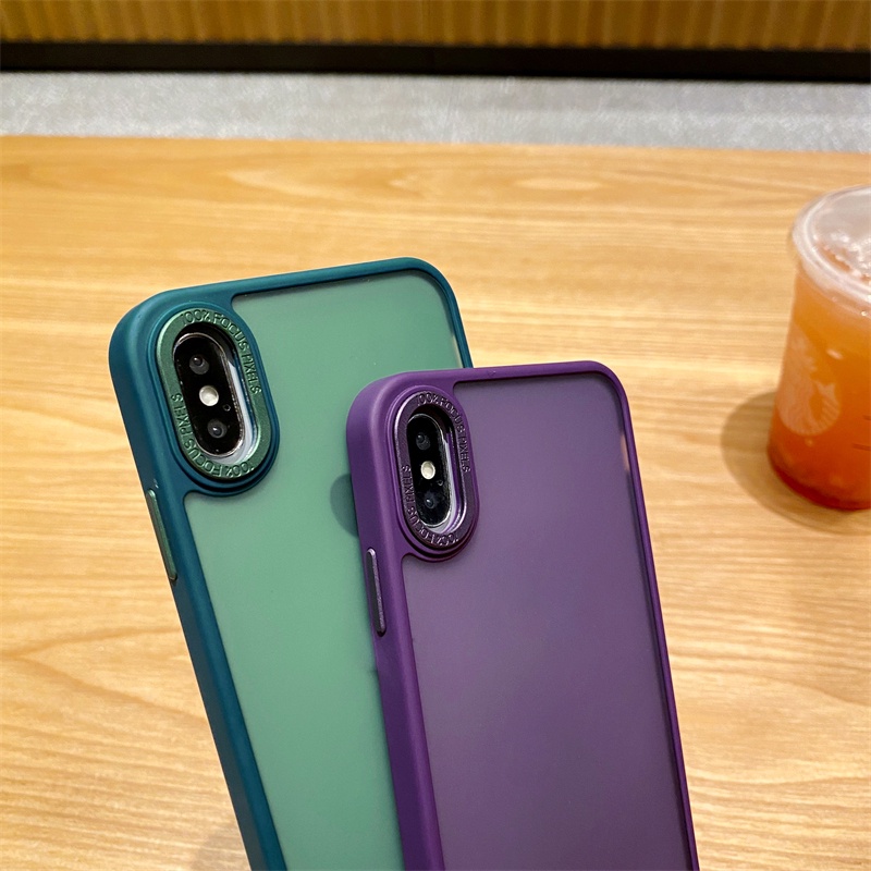 Ốp điện thoại silicone CứNg ChốNg DấU Vân Tay Cho iPhone X XR Xs Max premium