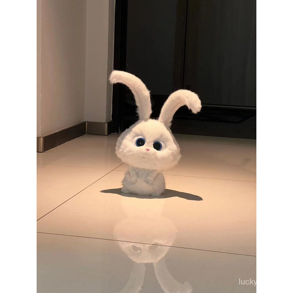 Thỏ Nhồi Bông Màu Trắng Dễ Thương Cho Bé Gái